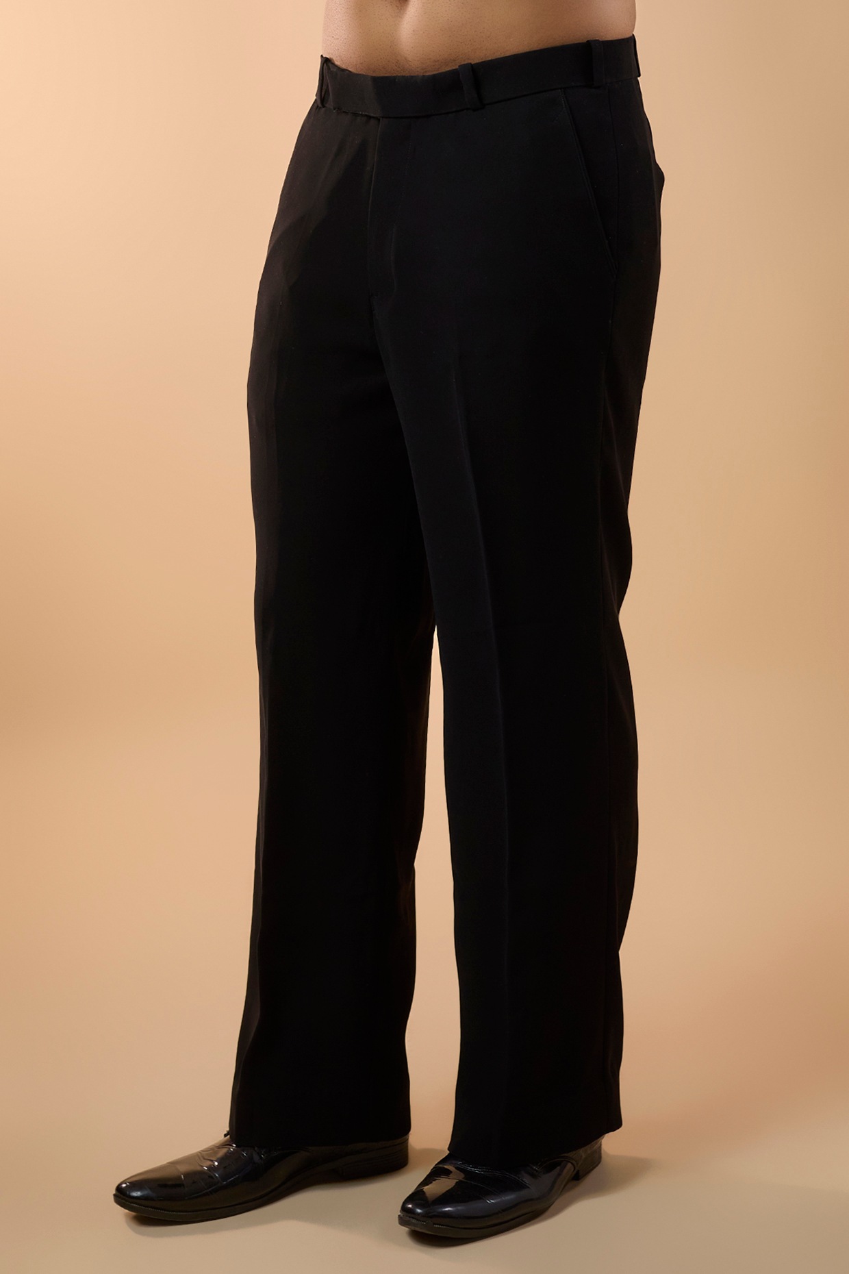 Black Boomario Fabric Thread Handwork Blazer Set, view 3