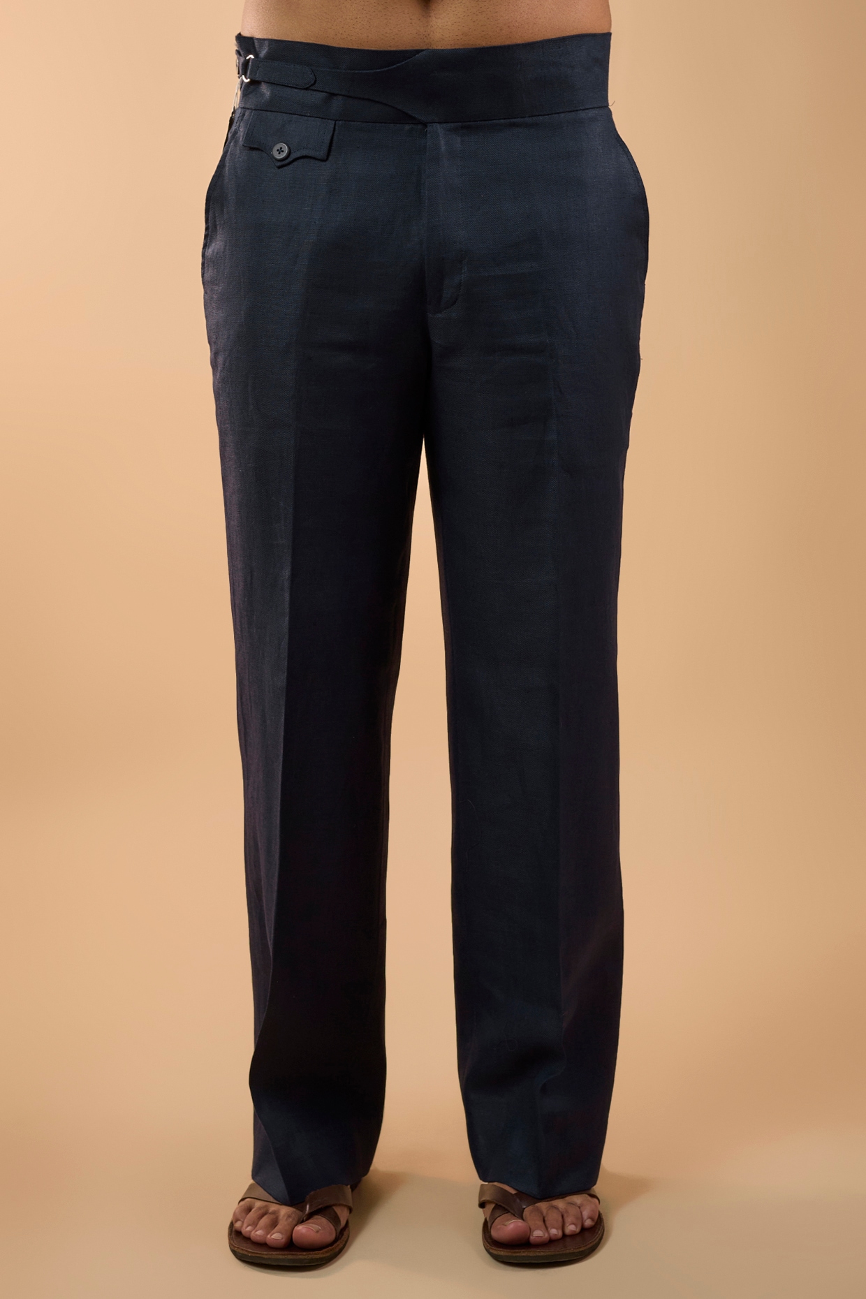 Navy Blue Linen Co-Ord Set, view 3